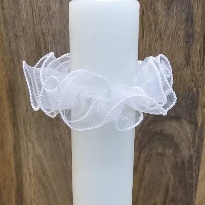 Tropfenfänger für Kerzen mit 4cm Durchschnitt. Kommunionkerzen, Taufkerzen oder Hochzeitskerzen.