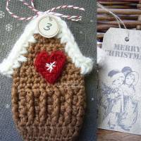 Häkelanleitung - ARTLÄNDER HÄUSER - Lebkuchenhäuser und Adventskalender Zahlen + Manila Geschenkeanhänger zum Drucken Bild 2