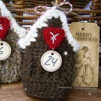 Häkelanleitung - ARTLÄNDER HÄUSER - Lebkuchenhäuser und Adventskalender Zahlen + Manila Geschenkeanhänger zum Drucken Bild 4