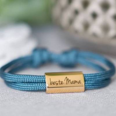 Armband graviert Beste Mama | Geschenk Mutter | Abschiedsgeschenk Erzieher | personalisiertes Armband | Muttertag