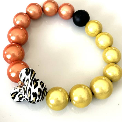 Trendiges, flexibles Armband, MiracleBeads mit Leo-Mickey