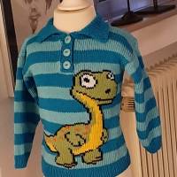 Strickanleitung Pullover Dino in 2 Größen Bild 2