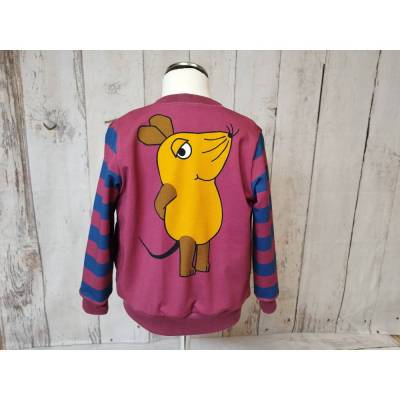 Collegejacke zum Wenden, Die Maus, blau/bordeaux, Gr. 80-104