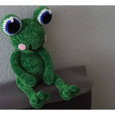 Häkelanleitung: Frosch Quaki