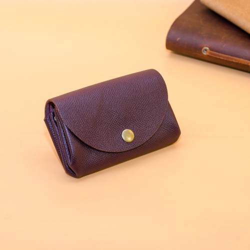 Kleine Geldbörse für Damen: Minimalistisches Portemonnaie, ideales Geschenk. Schlanke Brieftasche