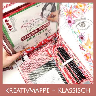 Zeichenmappe, vielseitig - auch als Nähmappe und für Journaling gut geeignet - Schnittmuster