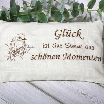 Lavendelkissen „Seelentröster“ Schlafkissen, Dekokissen, Geschenkidee