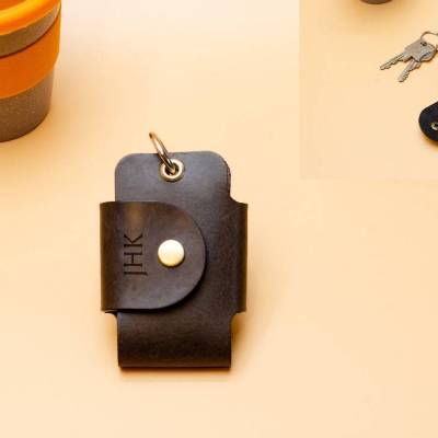 Personalisierbares Schlüssel Etui Auto Leder mit Gravur – Handgefertigte Schlüsseltasche, Geschenkidee