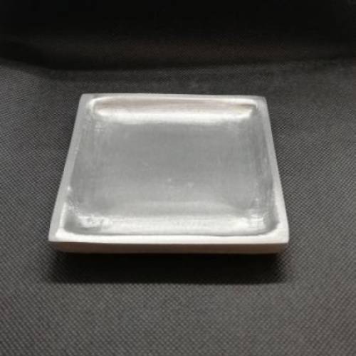 Kerzenteller  silber-matt für Kerzen bis 9 cm