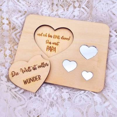 Schwangerschaft verkünden | Du wirst Papa Geschenk | Karte Schwangerschaft | Baby Überraschung | Ihr werdet Oma und Opa