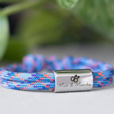 Armband LGBTQ | personalisiertes Armband | Armband mit Namen | Divers Schmuck | Konfirmation | Geschenk Partner | Queer