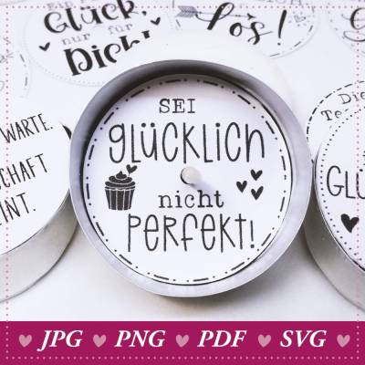 DIY Teelichtbotschaften »Glück« als Glücksbringer – Glückslicht – Magische Glücksbotschaften ideales Gebutstagsgeschenk