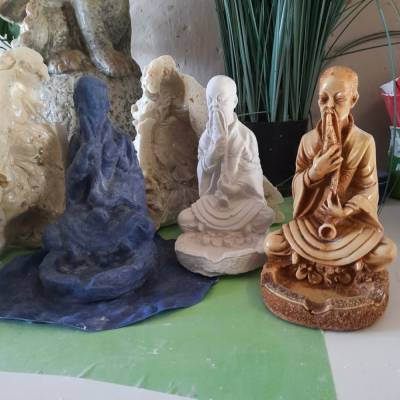 Latexform Latexgießform Mönch mit Aschenbecher Mold