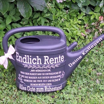 Gießkanne Rente Abschiedsgeschenk Rentner ,Geschenk zum Renteneintritt ,von den Kollegen Abschied Ruhestand