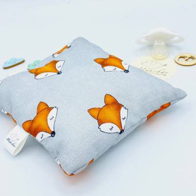 Kuschelkissen für Kinder – Schmusekissen Fuchs | Babykissen 11x13cm leicht & weich