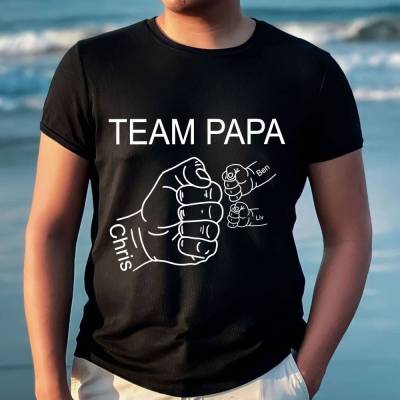 T-shirt Papa Faust mit Kinderhänden Geschenk