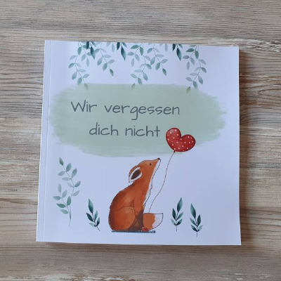 Buch zum ausfüllen für verstorbene Kinder oder Sternenkinder | Alternative zum Kondolenzbuch | Erinnerung | Beerdigung