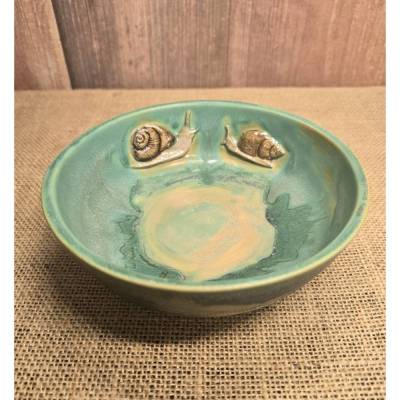 Schale aus Keramik - Handarbeit - Schnecke