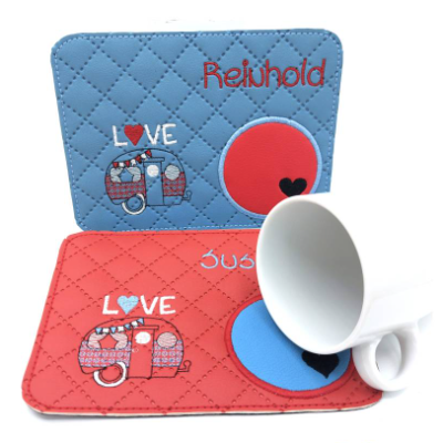 Mugrug, Tassenuntersetzer Camper/Wohnwagen