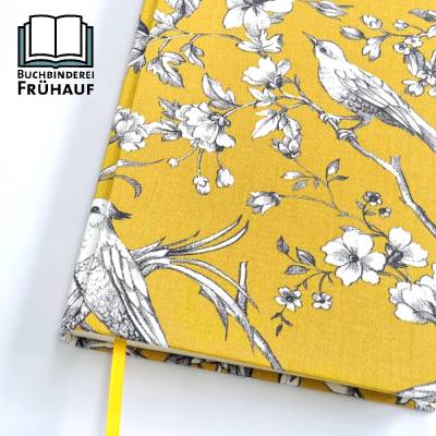 Ewiger Kalender oder 5 Jahres Kalender Vögel Blüten Zweige Safran