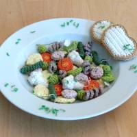 Häkelanleitung Gemüseeintopf mit Würstchen für die Kinderküche, pdf-Datei Bild 3