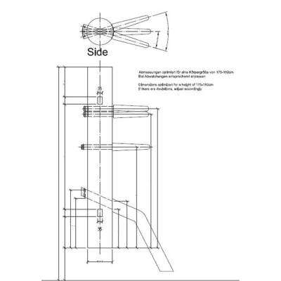Wing Chun | Wing Tsun Kampfpuppe DIY Bauplan - Holzkonstruktion für Kampfkunsttraining