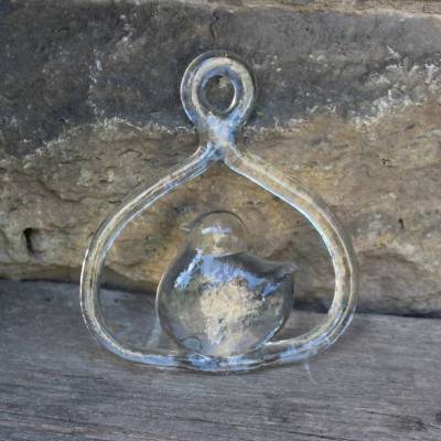 Suncatcher Vogel Kosta Boda Schweden Fensterbild 70er Jahre