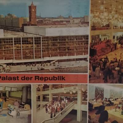 Postkarte -  Berlin Hauptstadt der DDR - Palast der Republik 12.9.1980 beschrieben