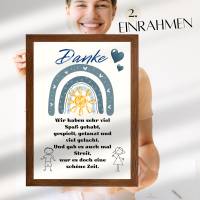 Abschiedsgeschenk Erzieher / Erzieherin | Kindergarten Danke zum selbst ausdrucken | Bild Poster - Digitaler Download Bild 5