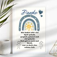 Abschiedsgeschenk Erzieher / Erzieherin | Kindergarten Danke zum selbst ausdrucken | Bild Poster - Digitaler Download Bild 6