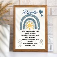 Abschiedsgeschenk Erzieher / Erzieherin | Kindergarten Danke zum selbst ausdrucken | Bild Poster - Digitaler Download Bild 7