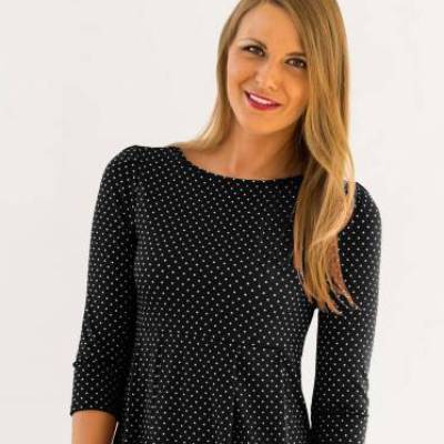 Kleid DUFFY Punkte schwarz-weiß