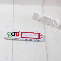 Einschulung * Schulkind * Schulanfang * Gastgeschenk * Geschenkbox für Schokoriegel * personalisierbar Bild 3