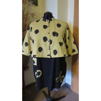 Tolles Sommerset bestehend aus Kleid und Blusenjacke, Größe 50.