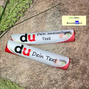 Duplo-Banderole Vorlage DIY – Download für Word & LibreOffice | Individuell gestalten Bild 1