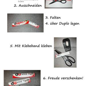 Duplo-Banderole Vorlage DIY – Download für Word & LibreOffice | Individuell gestalten Bild 3