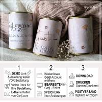 DIY Geschenk Set für Hochzeit, Silberhochzeit, Geburtstage, Jubiläen, Trauzeugengeschenk Bild 7