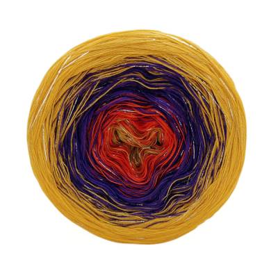 handgewickelter Bobbel mit Glitzerfaden - Nr. 215