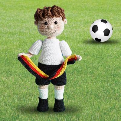 Häkelanleitung Fußballfan Joschi - PDF Datei deutsch