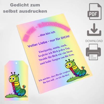 Pride Gedicht für Glückswürmchen, Download PDF