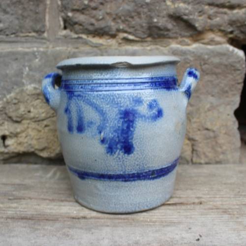 Keramiktopf Steinguttopf Westerwälder Steinzeug Salzglasur 50er 60er Jahre