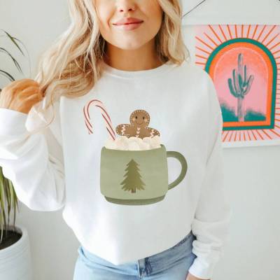 Pullover Weihnachten Lebkuchen Tasse