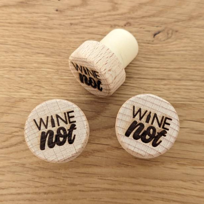 Weinflaschenverschluss / Weinkorken / Flaschenverschluss mit Lasergravur