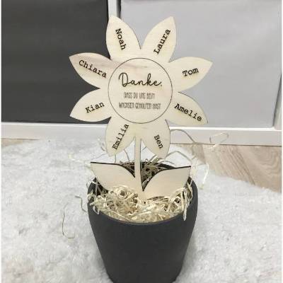 Danke, dass du uns beim Wachsen geholfen hast | Abschiedsgeschenk | Geschenk Erzieherin Tagesmutter | Kindergarten | Gru