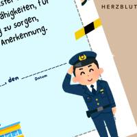 Mitgebsel Polizei Party A4 - Urkunde Polizei für den perfekten Polizeigeburtstag zum ausdrucken als PDF-Datei Bild 7