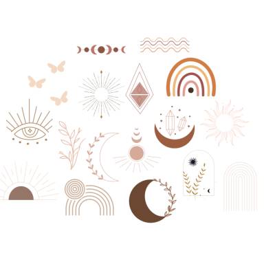 Boho Bundle Mond Sterne Schmetterling - SVG Download Datei - Plotterdatei - Basteln - DIY - Cricut - 