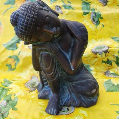 Latexform Latexgießform nachdenklicher Buddha Mold 