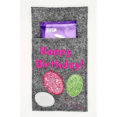 Stickdatei ITH Schokoladenhülle Geburtstag