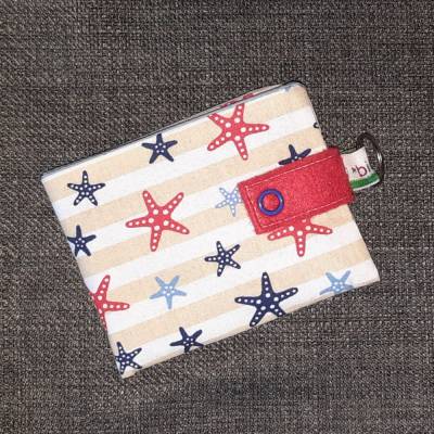 Mini Geldbörse/ Geldbeutel mit Schlüsselring, kleiner Geldbeutel für die Strandtasche