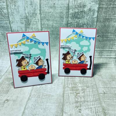 Glückwunschkarte Geburtstagskarte “Happy Birthday“ Gutschein Geldgeschenk Kinder Kindergeburtstag Handmade Stampin‘ Up!